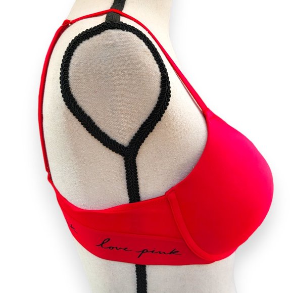 Victoria's Secret Pink Wear Everywhere Push Up Bra 34C EUC - Picture 2 of 13